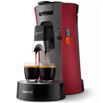 Philips Senseo® Select CSA240/90 Dieprood Koffiepadmachine