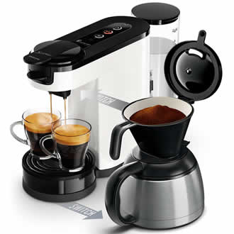 Philips Senseo® Switch HD6592/00 Sprankelend Wit