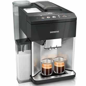 Siemens EQ.500 integral TQ517R03 RVS/Piano Zwart volautomaat Espressomachine
