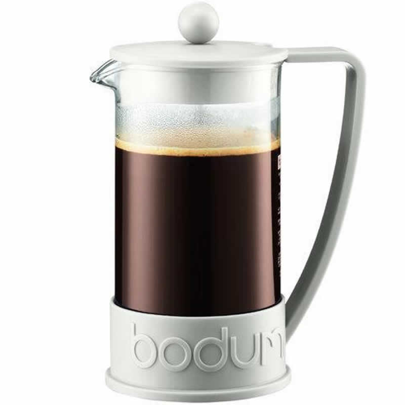 Bodum Brazil Cafetière 8 kops 1 Liter Wit