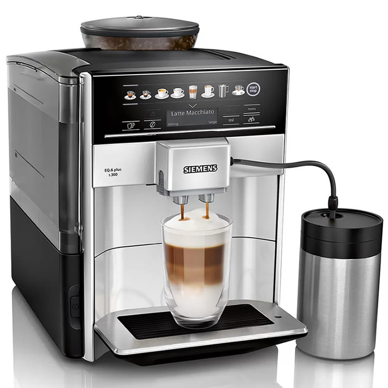 Siemens EQ.6 plus s300 TE653M11RW Zilver Espressomachine